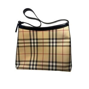 Burberry Vintage Nova Check Baguette Shoulder Bag